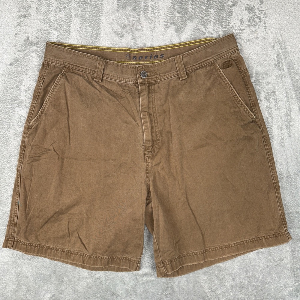 The North Face Mens Size 36x8" Brown A5 Series Flat Front Utility Casual Shorts
